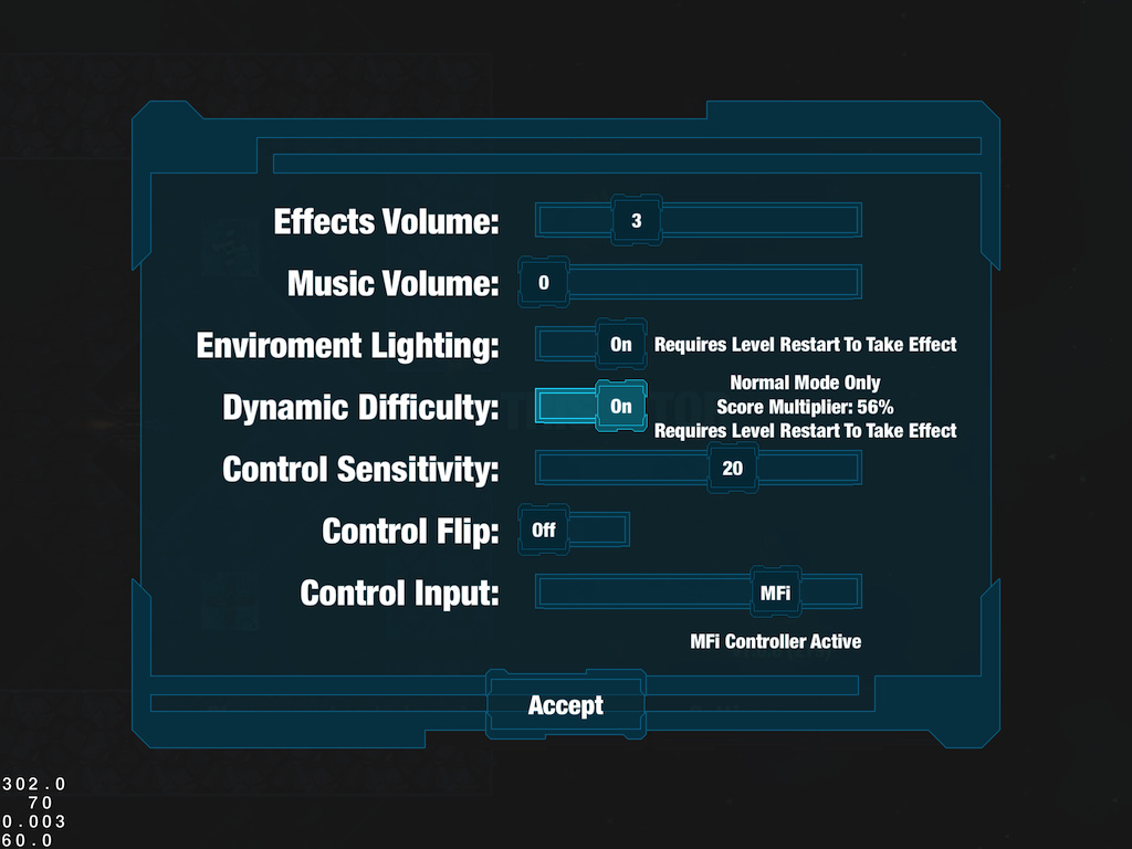 Trisector v1.0.8 : MFi Controller Menu Navigation