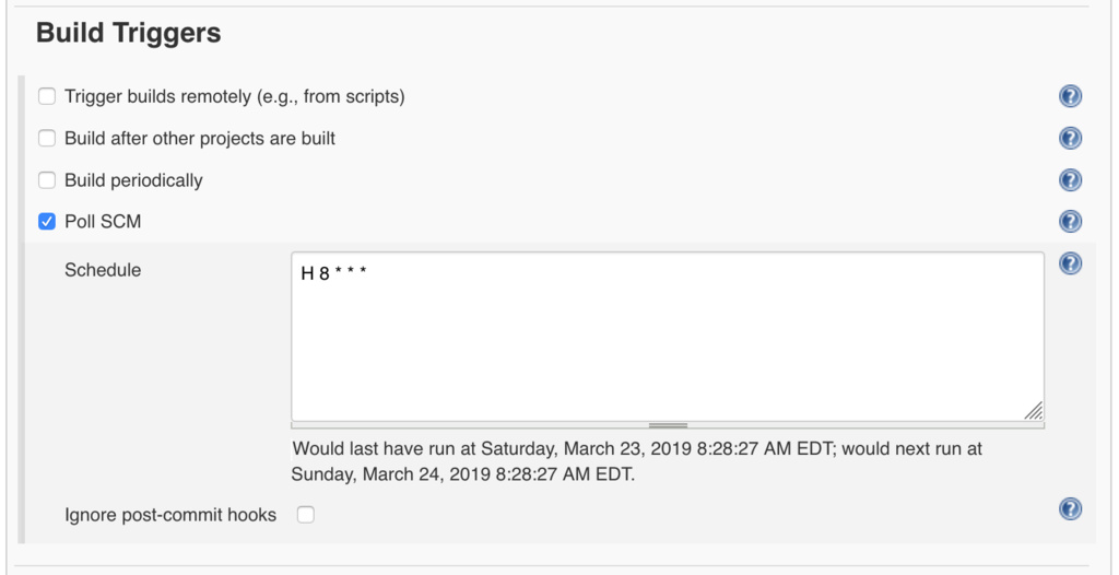 Jenkins Build Triggers